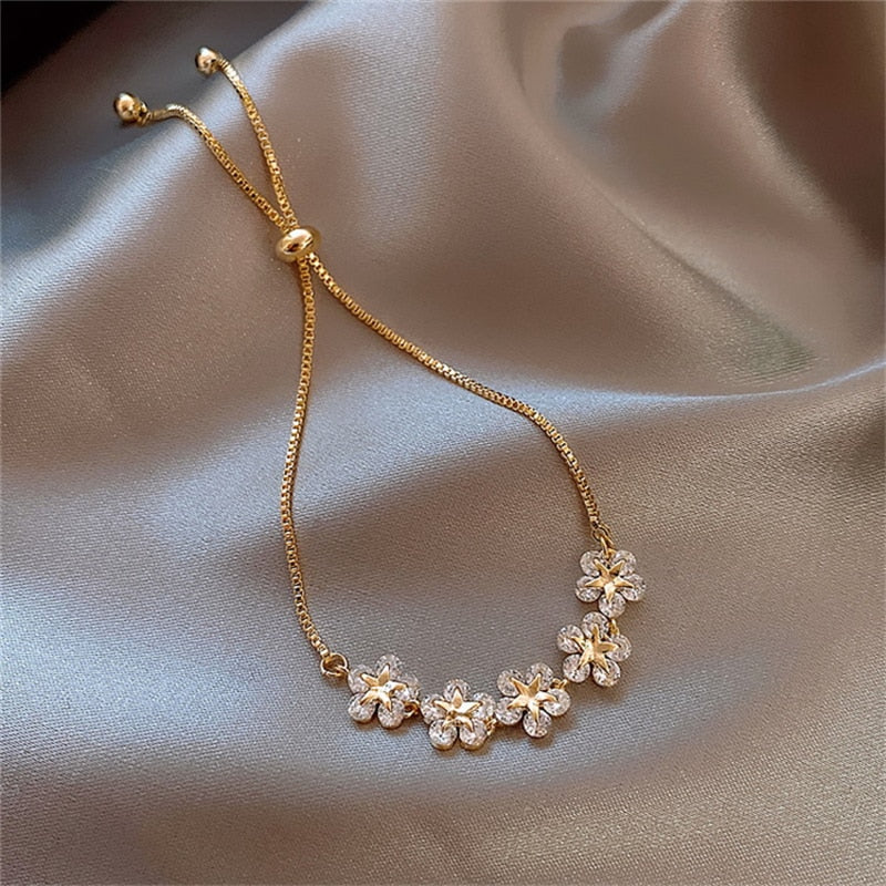 Flower Charm Bracelet