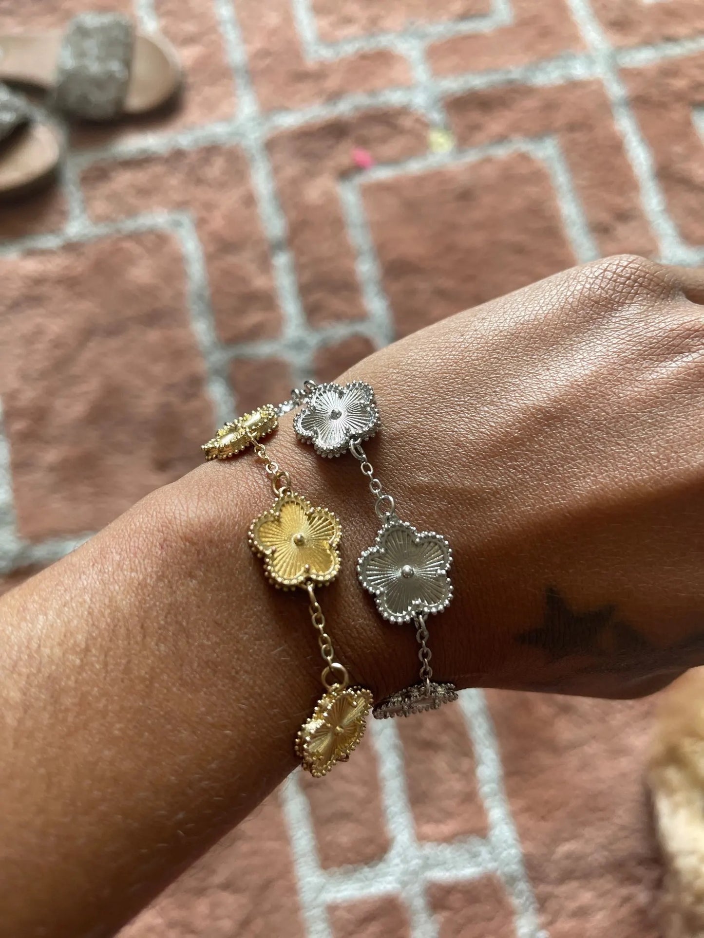 Fluted Clover Bracelet