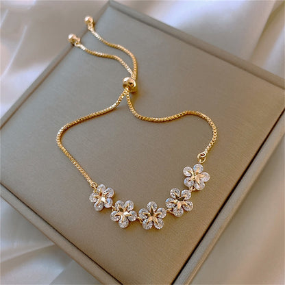 Flower Charm Bracelet