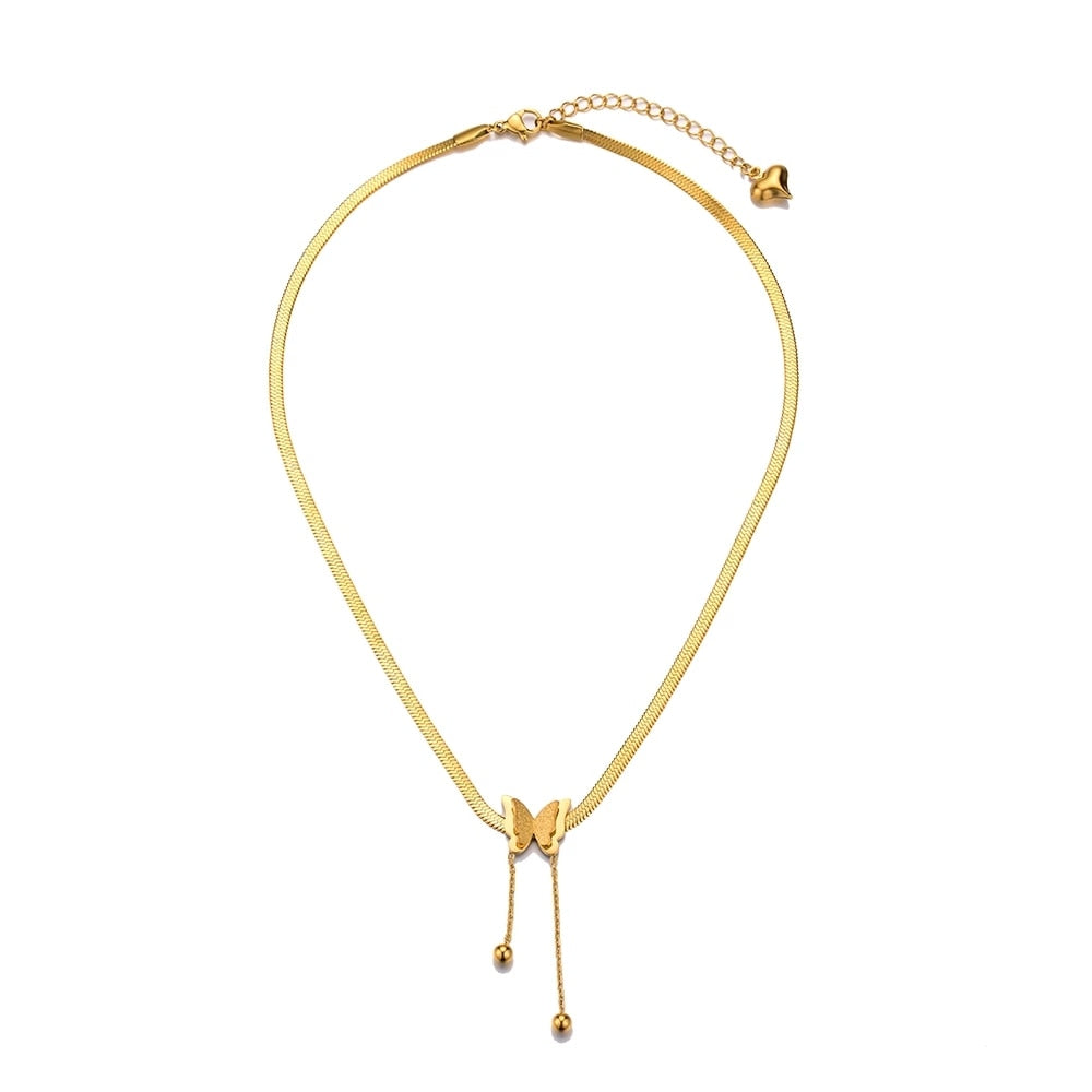 Golden Butterfly Necklace