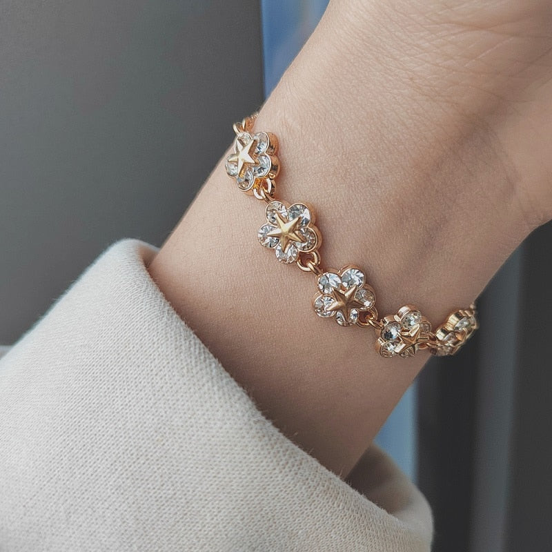 Flower Charm Bracelet