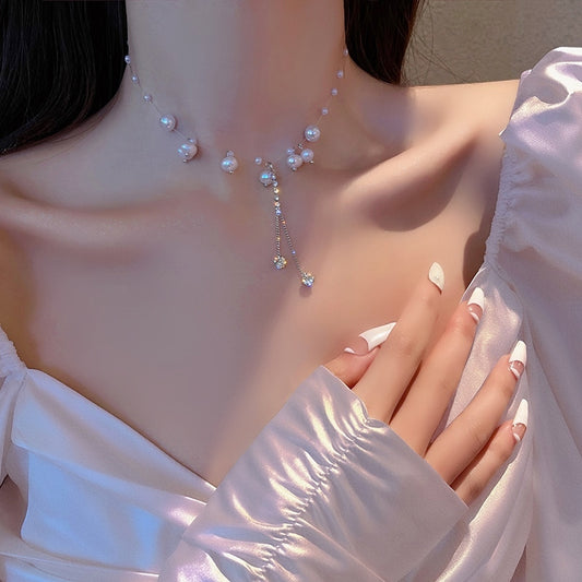 Pearl Zircon Necklace