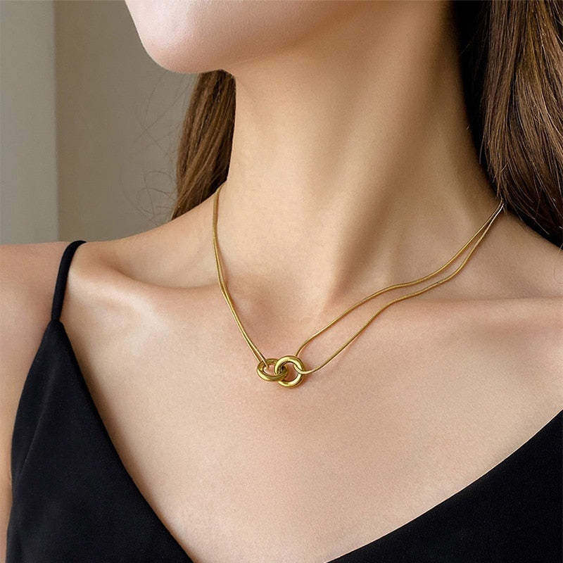 Infinity Double Necklace
