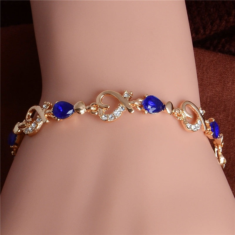 Crystal Heart Bracelet
