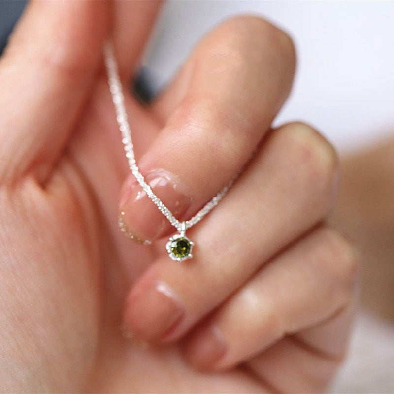 Green Crystal Necklace