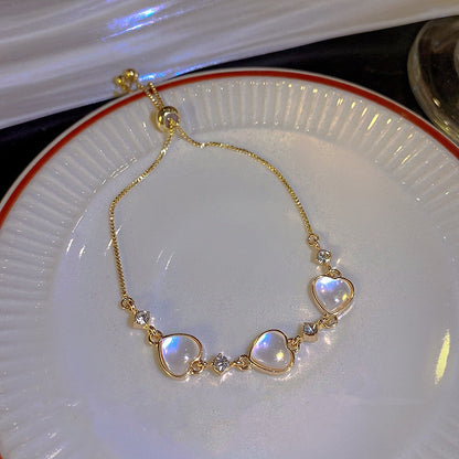 Pearly Hearts Bracelet