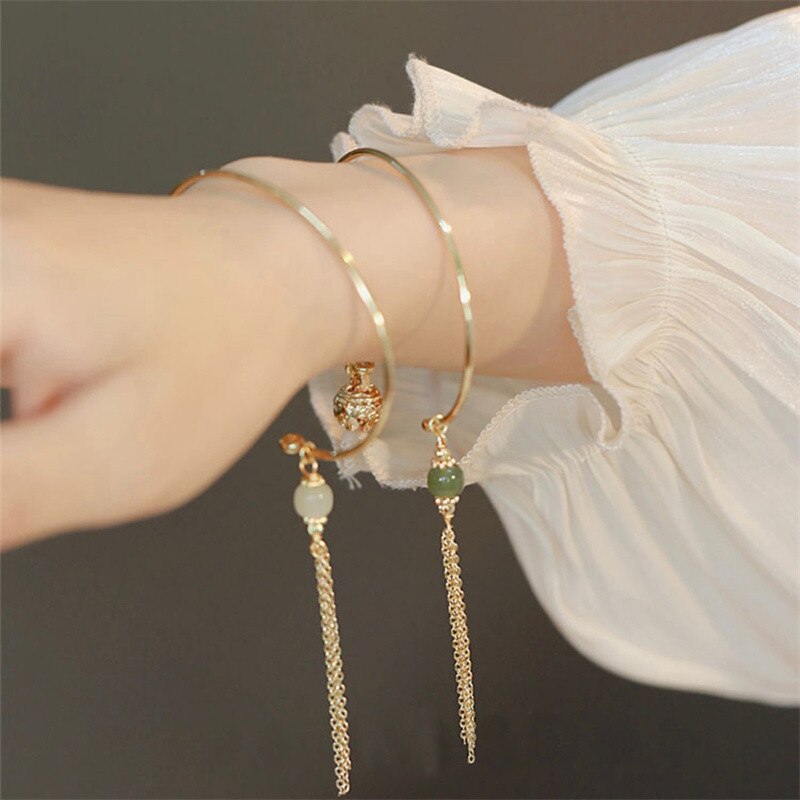 Bead Bell Tassel Bracelet