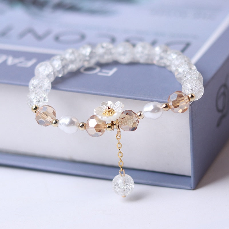 Blossom Crystal Beads Bracelet