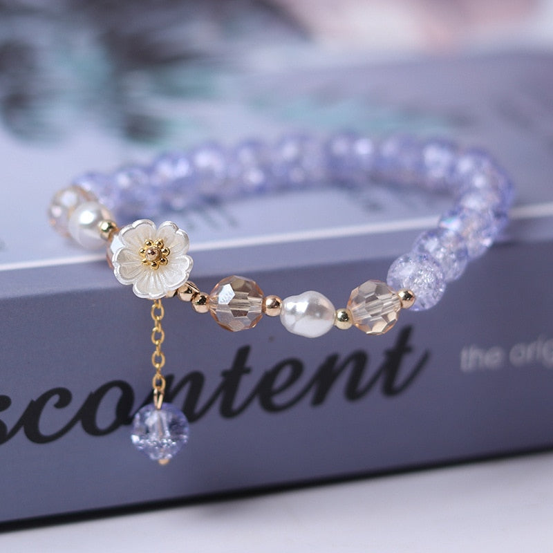 Blossom Crystal Beads Bracelet