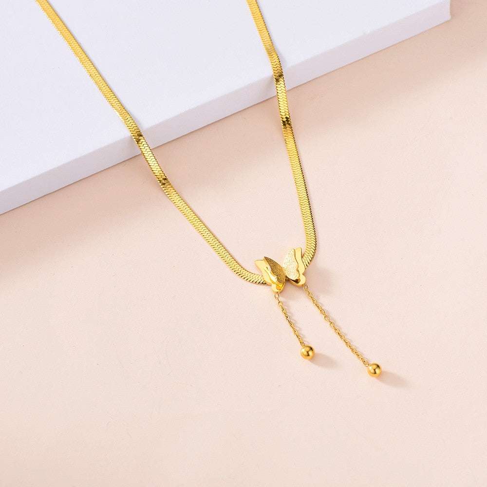 Golden Butterfly Necklace