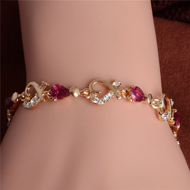 Crystal Heart Bracelet