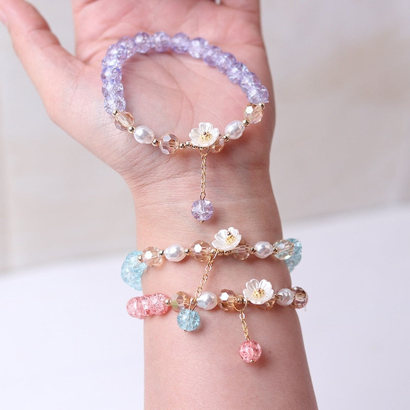 Blossom Crystal Beads Bracelet