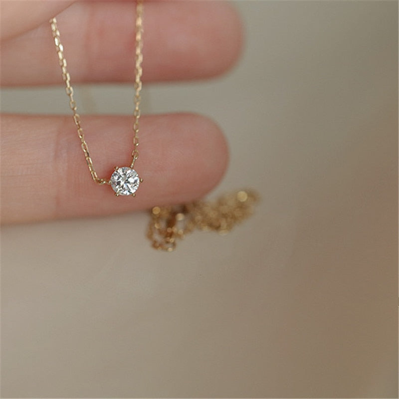 Gold Crystal Pendant